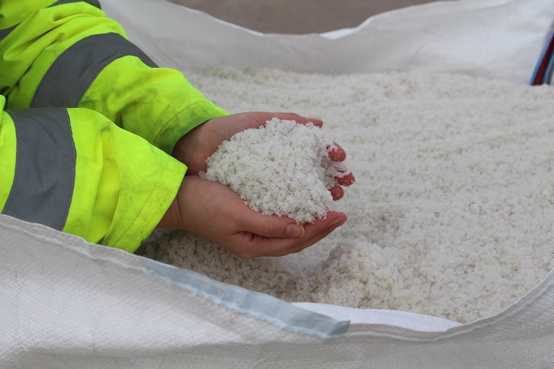 Leicester salt gritting